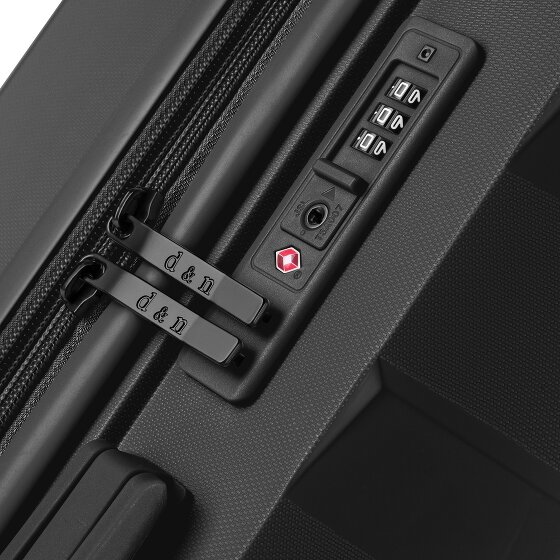 d&n South Dakota 4 Rollen Trolley L 76 cm mit Dehnfalte