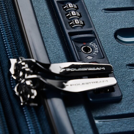 Polestream Paris 4 Rollen Kabinentrolley 55 cm mit Dehnfalte