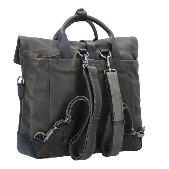 Harold's Mount Ivy Aktentasche Rucksack Leder 40 cm Laptopfach