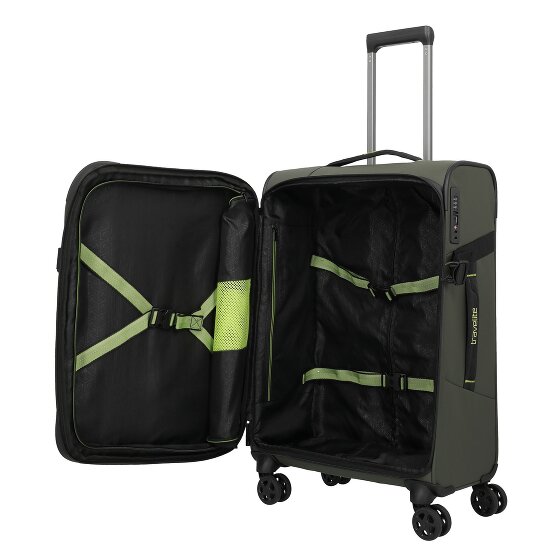 Travelite Briize 4 Rollen Trolley M 67 cm mit Dehnfalte