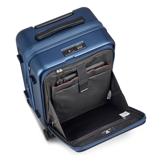 Roncato Florence 4-Rollen Kabinentrolley 55 cm mit Dehnfalte Laptopfach