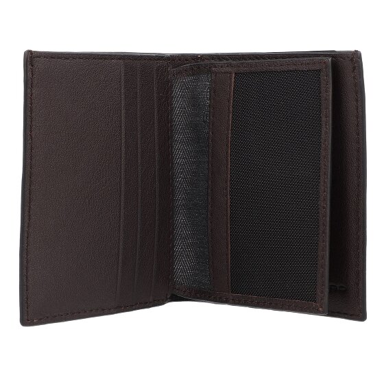 Piquadro Black Square Kreditkartenetui RFID Schutz Leder 9 cm