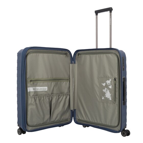 Travelite Mooby 4 Rollen Trolley M 66 cm mit Dehnfalte