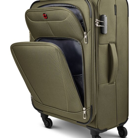 Wenger Beaumont 4 Rollen Trolley L 78 cm mit Dehnfalte