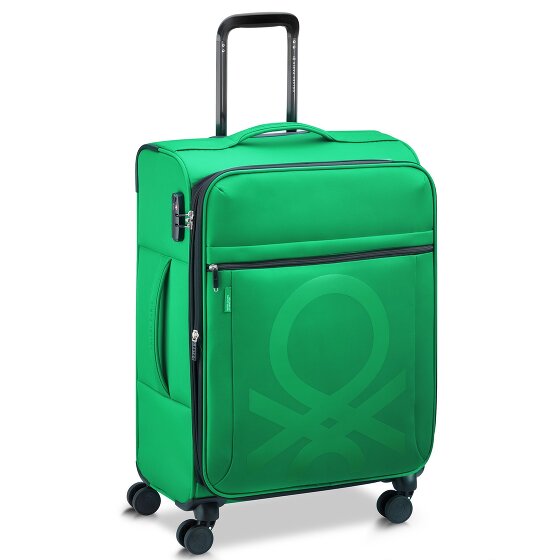 Delsey Paris x United Colors of Benetton Color Bock 4-Rollen Trolley 67 cm mit Dehnfalte