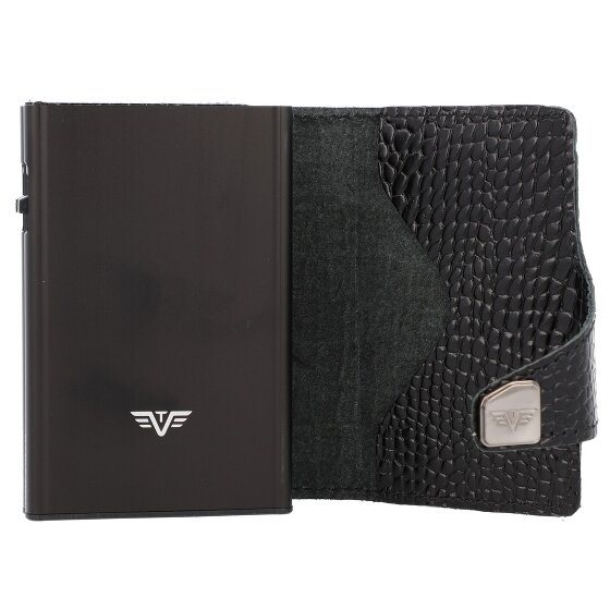 Tru Virtu Click & Slide Kreditkartenetui Geldbörse RFID Leder 6,5 cm