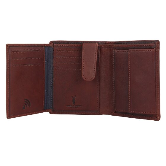 Jack Kinsky Montreal Geldbörse RFID Schutz Leder 12 cm