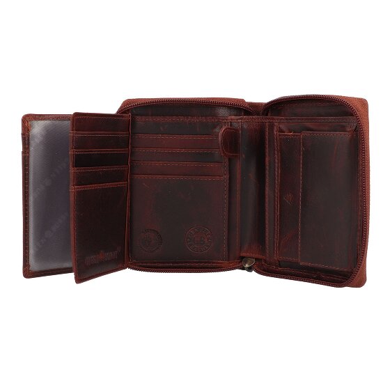 Greenburry Rugged Geldbörse RFID Schutz Leder 12.5 cm