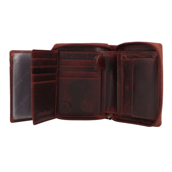 Greenburry Rugged Geldbörse RFID Schutz Leder 10 cm