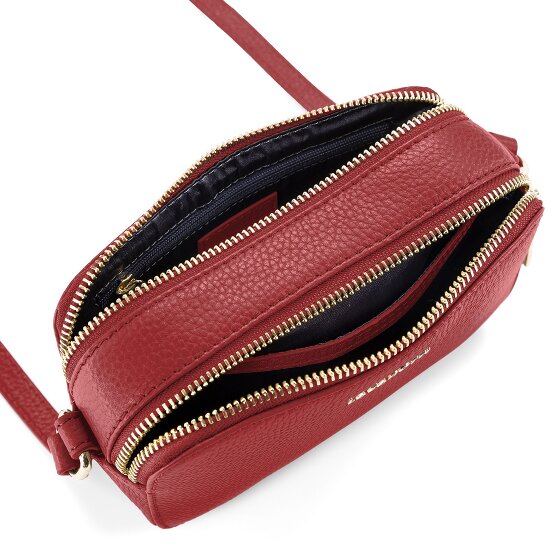 Lazarotti Bologna Leather Umhängetasche Camera-Bag Leder Double-Zip 18 cm