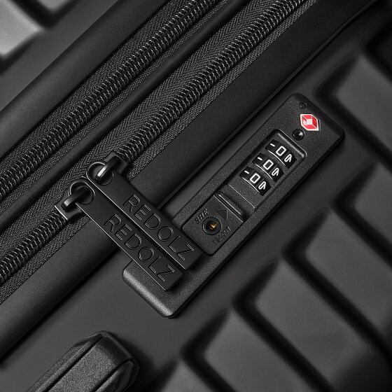 Redolz Essentials 18 4 Rollen Kabinentrolley 55 cm mit Dehnfalte