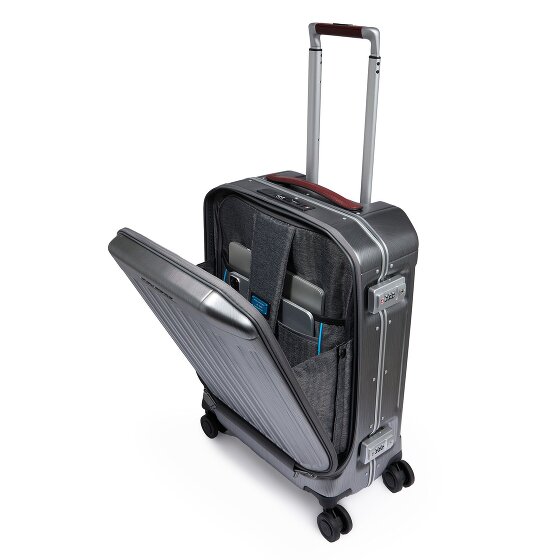 Piquadro PQLM 4 Rollen Kabinentrolley 55 cm Laptopfach