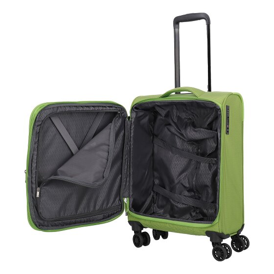 Travelite Corsiica 4 Rollen Kabinentrolley S 55 cm mit Dehnfalte