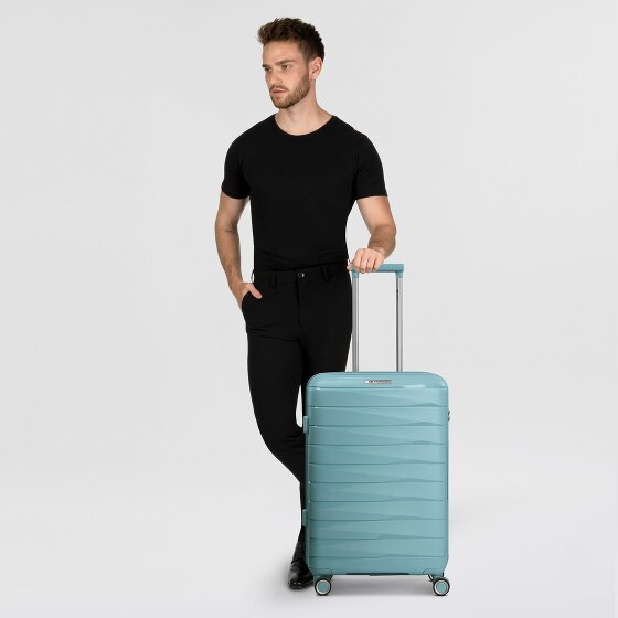 Franky London 4 Rollen Trolley M 65 cm mit Dehnfalte