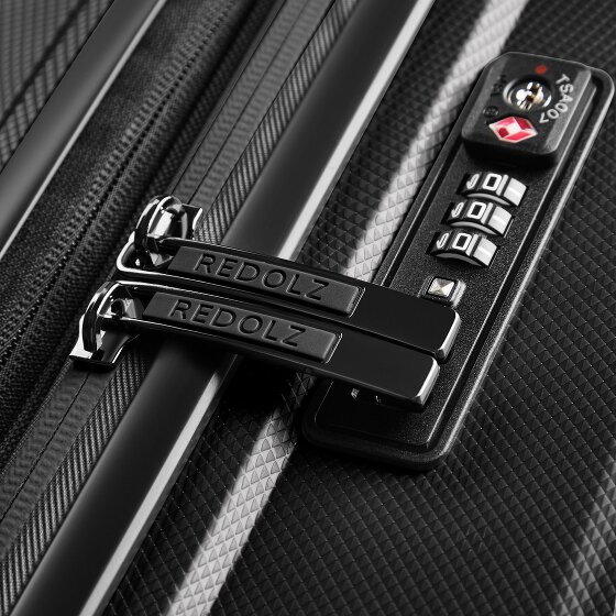 Redolz Essentials 14 4-Rollen Kofferset + Beautycase 4 tlg. mit Dehnfalte
