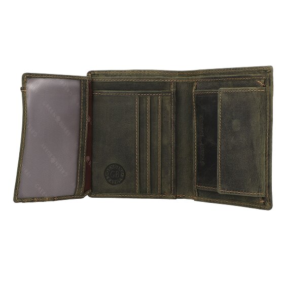 Greenburry Vintage Geldbörse Leder 9.5 cm