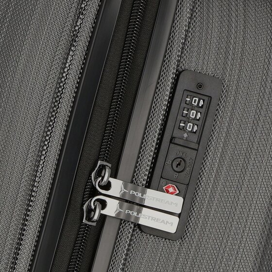 Polestream Moonrock 4 Rollen Kabinentrolley 55 cm mit Dehnfalte