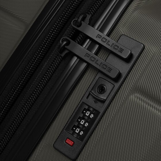 Police London 4 Rollen Trolley 64 cm mit Dehnfalte