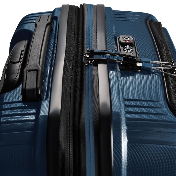 Redolz Essentials 14 4 Rollen Kabinentrolley S 55 cm Laptopfach mit Dehnfalte