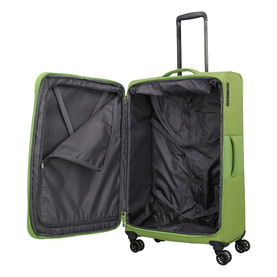 Travelite Corsiica 4 Rollen Trolley L 77 cm mit Dehnfalte