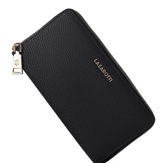 Lazarotti Bologna Leather XL Zip-Around Geldbörse Leder 19 cm