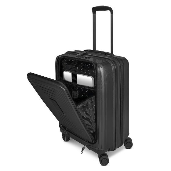 Redolz Essentials14 4-Rollen Kofferset Beautycase 4tlg mit Dehnfalte Laptopfach