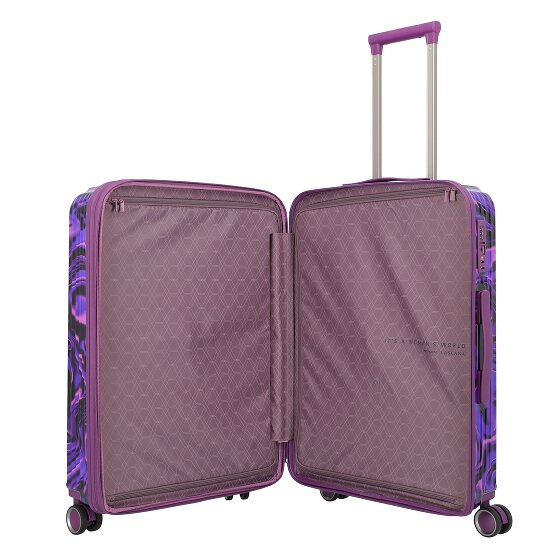 Travelite Lascana Edition 4 Rollen Trolley M 65 cm mit Dehnfalte