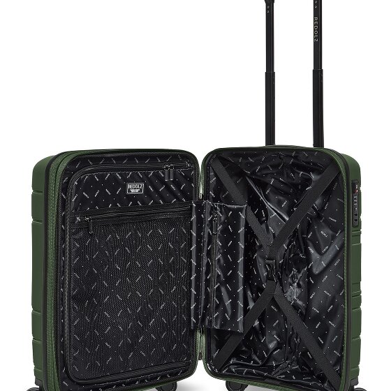 Redolz Essentials 11 4 Rollen Kabinentrolley 55 cm mit Dehnfalte