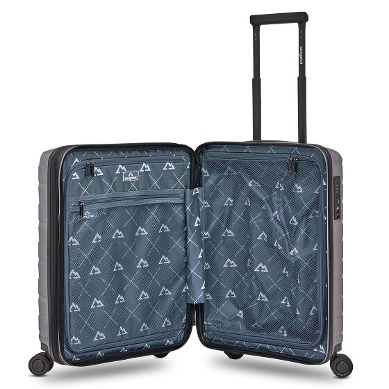 Bergpfeil Travel 4 Rollen Kabinentrolley S 55 cm mit Dehnfalte
