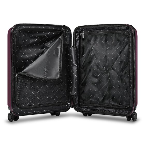 Redolz Essentials 14 Kofferset 2 tlg. Kabinentrolley mit Dehnfalte + Beautycase