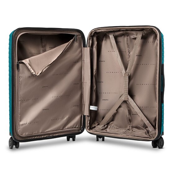 Stratic Shine 4 Rollen Trolley 66 cm mit Dehnfalte