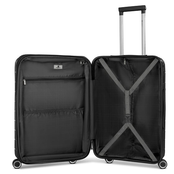 Franky London 4 Rollen Trolley M 65 cm mit Dehnfalte
