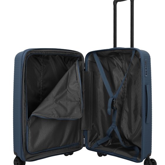 Travelite Air Stripe 4 Rollen Kofferset 3-teilig mit Dehnfalte