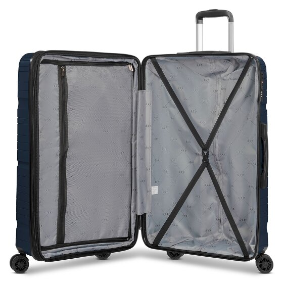 d&n Travel Line 4300-Plus 4 Rollen Trolley L 76 cm mit Dehnfalte