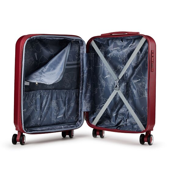 Benzi 5823 4 Rollen Kabinentrolley S 53 cm mit Dehnfalte