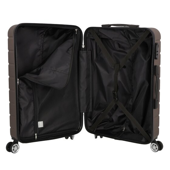 Nowi Bergamo 4 Rollen Kofferset 2-teilig