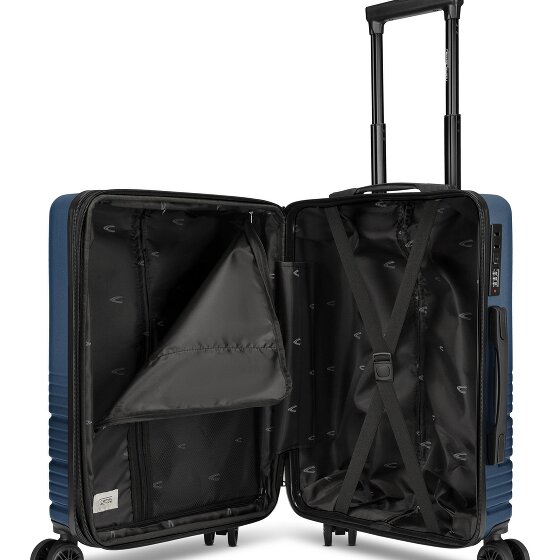 camel active Hanoi 4 Rollen Kabinentrolley S 55 cm mit Dehnfalte