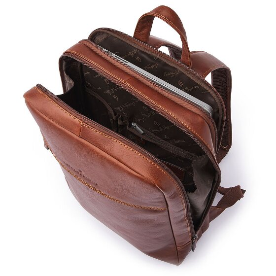 Castelijn & Beerens Daypack RFID Schutz Leder 42 cm Laptopfach