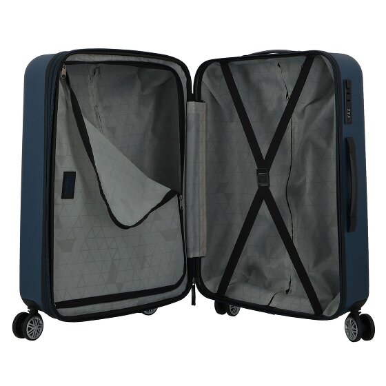 Gabol Future Plus 4 Rollen Trolley 66 cm mit Dehnfalte