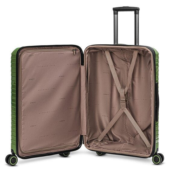 Stratic Shine 4 Rollen Trolley 65 cm mit Dehnfalte
