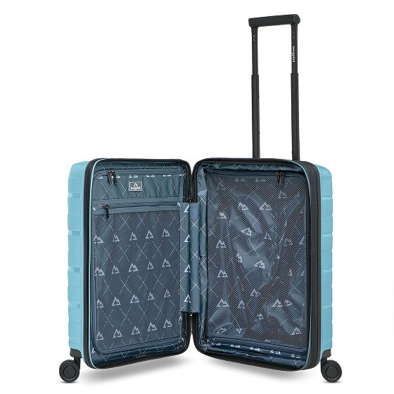 Bergpfeil Travel 4 Rollen Kabinentrolley 55 cm Laptopfach mit Dehnfalte