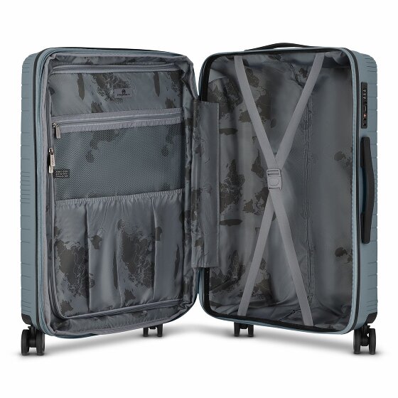 Franky Dallas 3.0 4 Rollen Trolley M 65 cm mit Dehnfalte