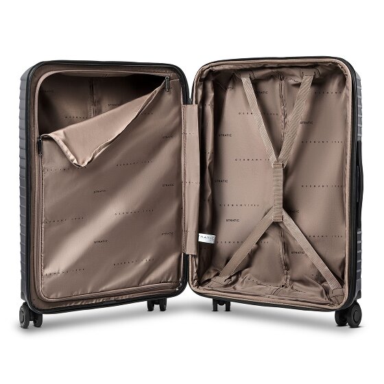 Stratic Shine 4 Rollen Trolley 66 cm mit Dehnfalte