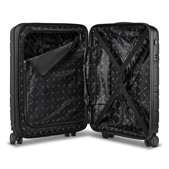 Redolz Essentials 11 4 Rollen Kabinentrolley 55 cm mit Dehnfalte