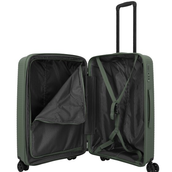 Travelite Air Stripe 4 Rollen Kofferset 3-teilig mit Dehnfalte
