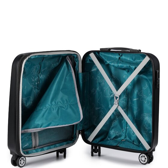 Benzi 5493 4 Rollen Kabinentrolley S 53 cm mit Dehnfalte