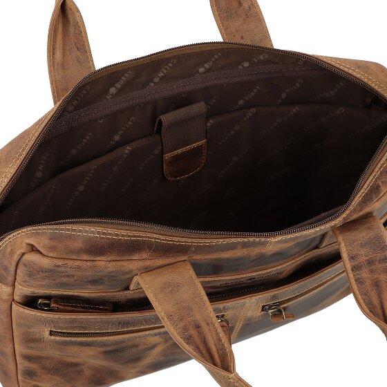 Greenburry Vintage Aktentasche Leder 38 cm Laptopfach