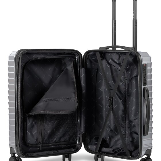 Redolz Essentials 18 4 Rollen Kabinentrolley 55 cm mit Dehnfalte