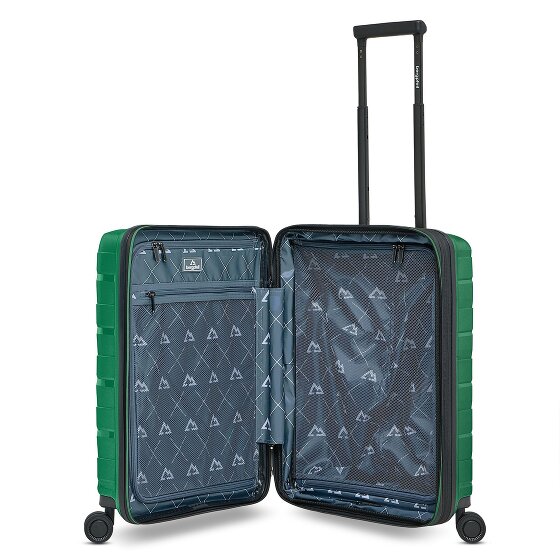 Bergpfeil Travel 4 Rollen Kabinentrolley 55 cm Laptopfach mit Dehnfalte