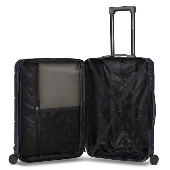 Police London 4 Rollen Trolley 64 cm mit Dehnfalte